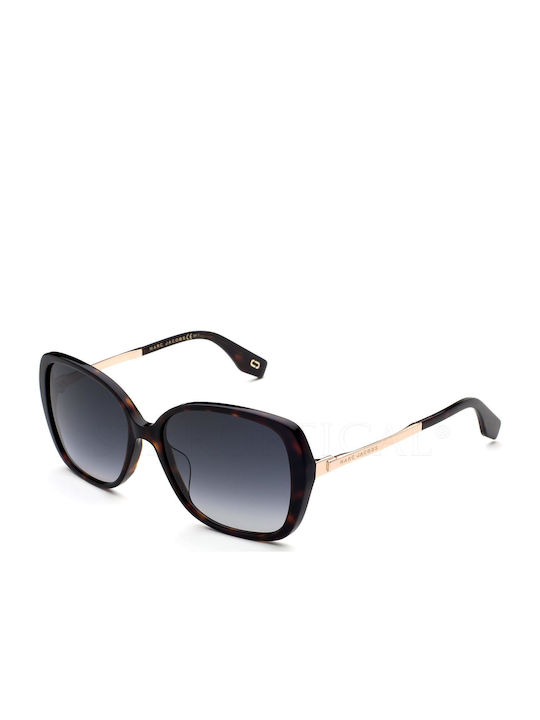 Marc Jacobs Damen Sonnenbrillen mit Braun Schildkröte Kunststoff Gestell MARC304/S 086/9O