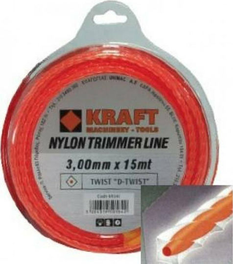 Kraft D-Twist Square Twist Brush Cutter Trimmer Line 3.5mm 41m 69345