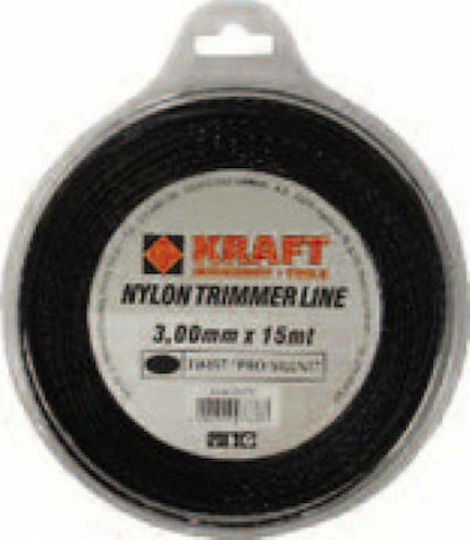 Kraft Pro Silent Oval Twist Brush Cutter Trimmer Line 2.4mm 15m 69372