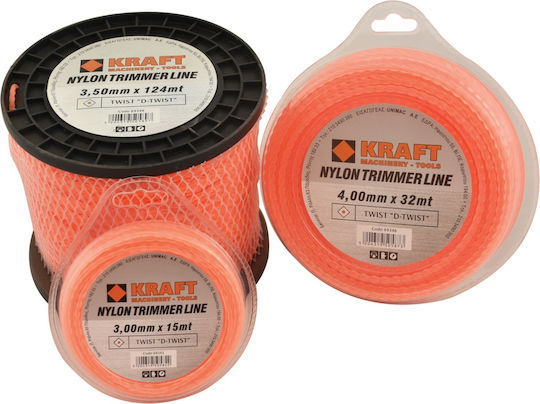 Kraft D-Twist Square Twist Brush Cutter Trimmer Line 3mm 56m 69344
