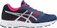 ASICS Patriot 9 GS Kids Running Shoes Navy Blue