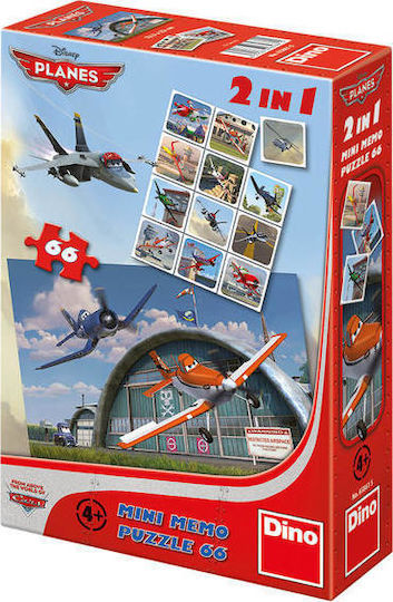 Kids Puzzle Planes 2 in 1 for 4+ years old+ Years 66pcs Dino