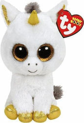 TY Λούτρινος Μονόκερος Beanie Boos Pegasus White 40 εκ. για 3+ Ετών