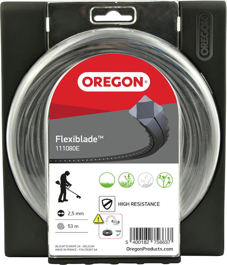 Oregon Flexiblade Square Brush Cutter Trimmer Line 4mm 21m 111085