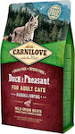 Carnilove Into The Wild Duck & Pheasant Dry Food Grain-Free for Adult Sterilized Cats with Duck 2kg