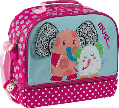 Must Schulter-Lunch-Tasche 8Es Fuchsie L24 x B27 x H27cm