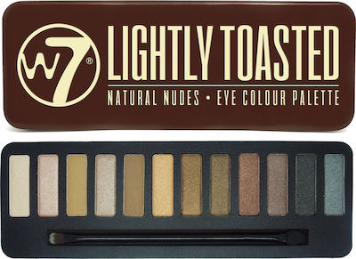 W7 Cosmetics Lightly Toasted Eye Shadow Palette in Solid Form Natural Nudes 15.6gr