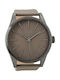 Oozoo Timepieces Watch Battery with Brown Leather Strap