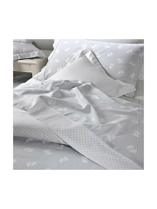Down Town Home Sheet Set Single Cotton S689 Light Blue 175x255cm 3pcs