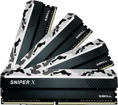 G.Skill Sniper X Urban Camo 32GB DDR4 RAM με 4 Modules (4x8GB) και Ταχύτητα 3200 για Desktop