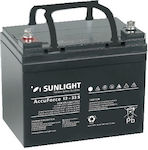 SunLight Accuforce 12-33 S Μπαταρία Φωτοβολταϊκών AGM Κλειστού Τύπου Βαθειάς Εκφόρτισης 12V 33Ah C10