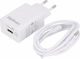 QIHANG Ladegerät mit USB-A Anschluss und Kabel USB-C 18W Weißs (C3140)