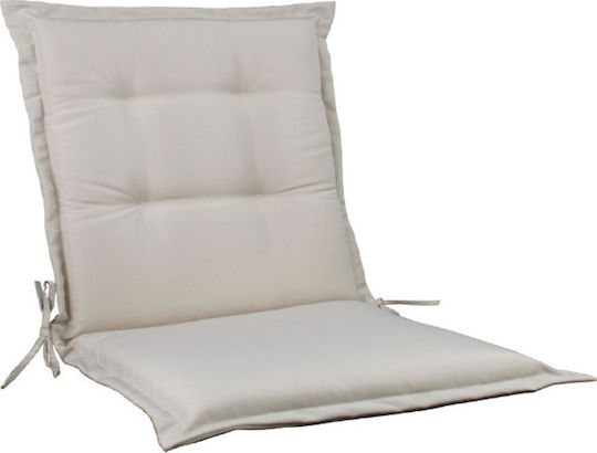 Woodwell Gartenstuhlkissen mit Rückenlehne Flap Ecru 100x45cm