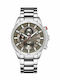 Curren Men's Watch 45mm Battery with Metal Bracelet Silver/Beige