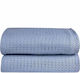 Kentia Soho Pique Blanket Double 230x240cm Blue/Lilac