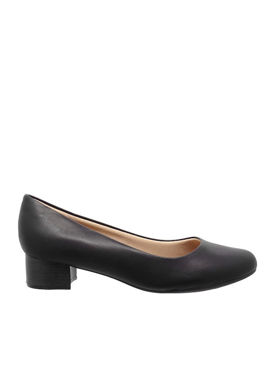 Piccadilly Anatomic Leather Black Low Heels 140110-770