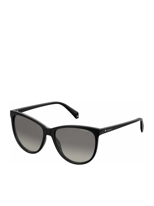 Polaroid Women's Sunglasses with Black Plastic Frame and Gray Gradient Polarized Lens PLD4066/S 807WJ