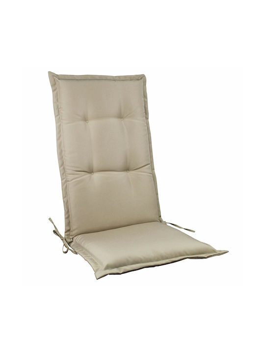 Woodwell Garden Chair Cushion with Back Flap Beige 117x45cm.