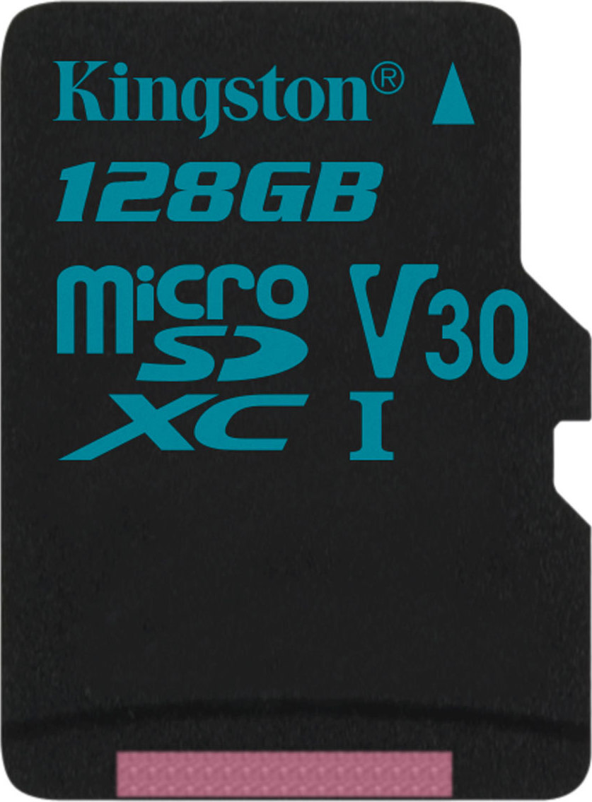 Карта памяти kingston canvas go plus microsdxc 128gb с адаптером