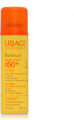 Uriage Bariesun Dry Αδιάβροχο Αντηλιακό Mist Προσώπου και Σώματος SPF50 σε Spray 200ml