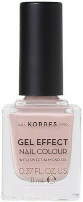 Korres Gel Effect Gloss Βερνίκι Νυχιών Μακράς Διαρκείας Ροζ 32 Cocoa Sand 11ml