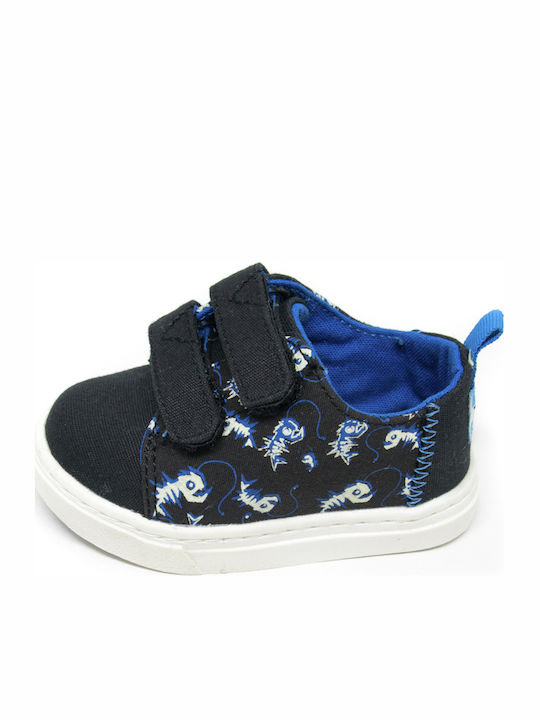 Lenny Παιδικά Sneakers με Σκρατς Μαύρα
