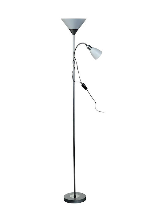 ARlight HD 940 SL Floor Lamp H180xW30cm. with Socket for Bulb E14 Silver