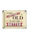 Nostalgic Art 3D Διακοσμητική Πινακίδα Word Up Not Getting Old Im Χειροποίητη από Μέταλλο 20x1x15cm
