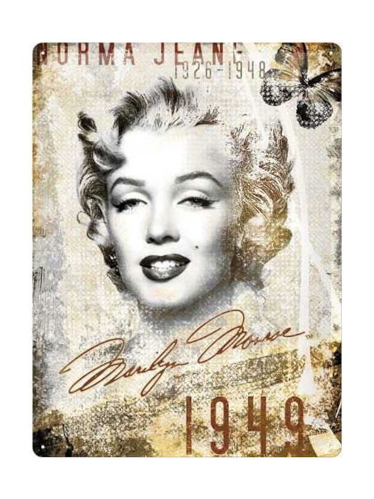 Nostalgic Art Semnează de Perete din Metal Marilyn Monroe-portrait-collage 30x1x40cm 1pcs