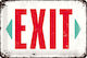 Nostalgic Art Metallic Wall Sign Exit 30x1x15cm