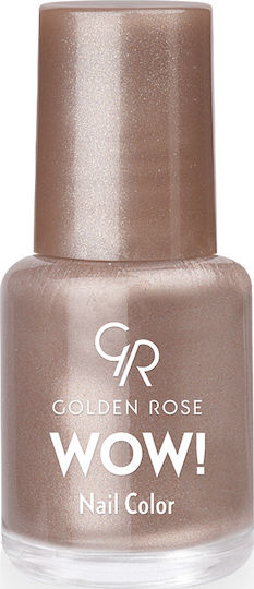 Golden Rose Wow! Glossy Βερνίκι Νυχιών Καφέ 46 6ml