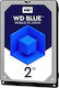 Western Digital Blue 2TB HDD Hard Drive 2.5" SATA III 5400rpm with 128MB Cache for Desktop / Laptop / PS4