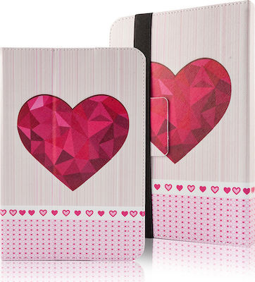 Heart Flip Cover Synthetic Leather Multicolour (Universal 9-10.1") BKTAB10HEART HEARTUTC10