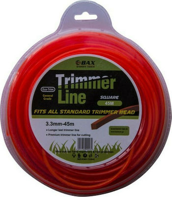 Bax Square Brush Cutter Trimmer Line 3.3mm 45m T33045