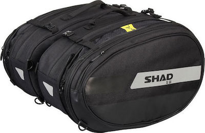 Shad XOSL58 Motorcycle Saddle Side Bag Set 58lt in Black Colour