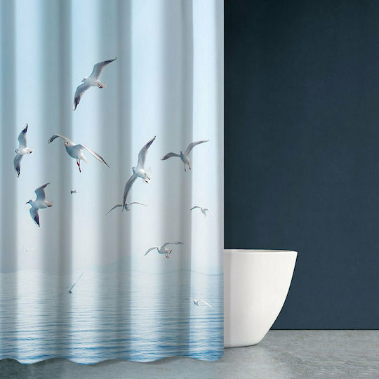 Saint Clair Seawater Des 611 Duschvorhang Stoff 180x200cm Blau 1728030217067 Saint Clair Seawater Des 611 Duschvorhang Stoff 180x200cm Blau 1728030217067