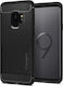 Spigen Rugged Armor Back Cover Silicon Negru (Galaxy S9)