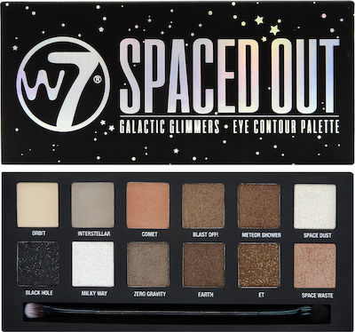 W7 Cosmetics Spaced Out Lidschattenpalette in fester Form Galactic Glimmers 9.6gr