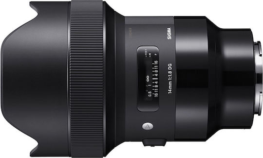 Sigma Full Frame Φωτογραφικός Φακός 14mm f/1.8 DG HSM Art Fisheye / Wide Angle για Sony E Mount Μαύρος