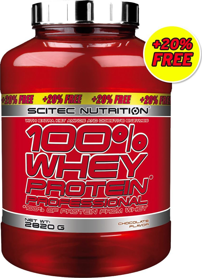 Scitec Nutrition 100% Whey Protein Professional + 20% 2820gr Vanilla ...