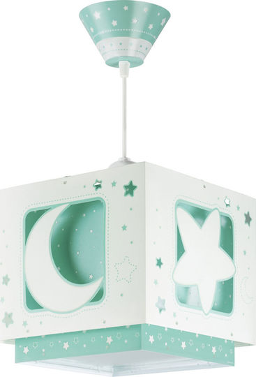 Ango Moon Einfaches Licht Kinderdeckenleuchte Deckenleuchte 23W mit Fassung E27 Green 25cm