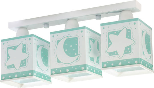 Ango Moon Kronleuchter Kinderdeckenleuchte Deckenleuchte montieren 23W mit Fassung E27 Green