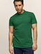 Bodymove 672-5090 Herren Kurzarmshirt Polo Grün 672-4