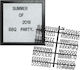 Zaros Plastic Wall Sign 25x5x25cm