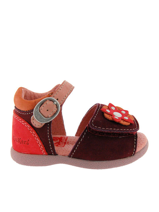 Kickers Kinder Sandalen Babygirl Rot