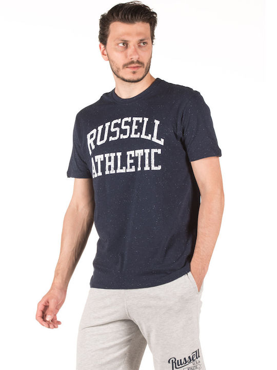 Russell Athletic Crew Neck Bărbați T-shirt Sportiv cu Mânecă Scurtă Negru