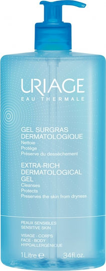Uriage Eau Thermale Gel Make-up Entferner Gesicht 1000ml
