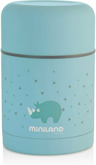 Miniland Silky Baby Food Thermos Stainless Steel Blue 600ml