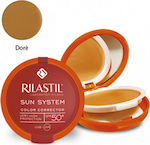 Rilastil Sun System Color Corrector Слънцезащитна Прах За лице SPF50 с цвят 02 Dore 10гр