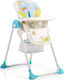 Moni Hunny Foldable Highchair with Metal Frame & Fabric Seat Blue 106246